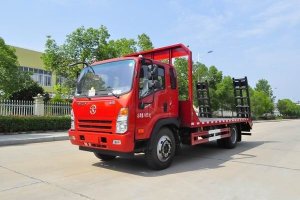 這款國六挖機平板運輸車很火，關(guān)注沒？